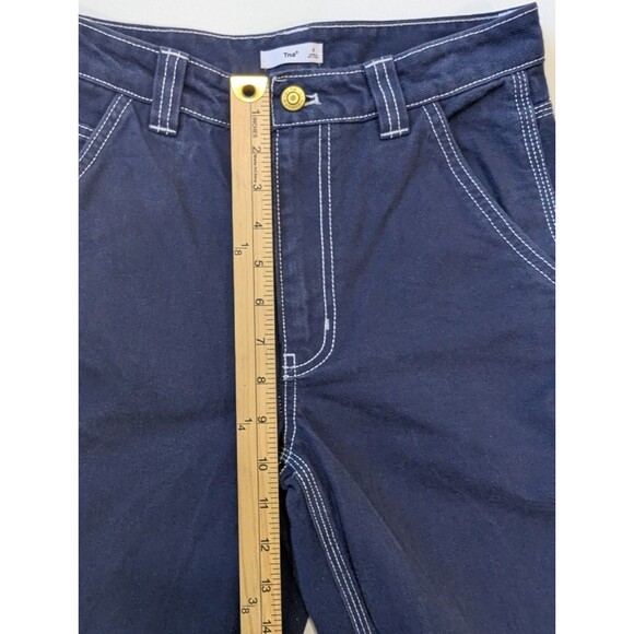 Aritzia TNA Admiral Dark Blue Greenwich Pant High-Rise Carpenter Jeans Size 2 - Picture 11 of 14